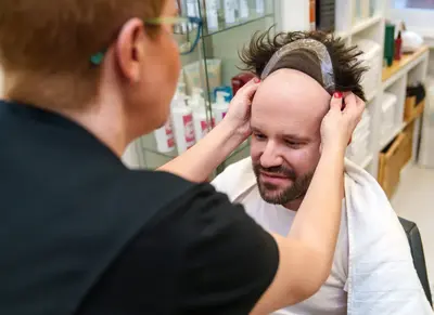 Attaching a hair piece